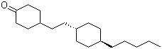 反式-4-[2-(4-戊基环己基)乙基]环己酮分子结构 (CAS 121040-08-2)