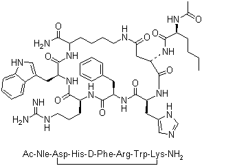 Melanotan II molecular structure (CAS 121062-08-6)
