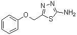 2-Amino-5-(phenoxymethyl)-1,3,4-thiadiazole molecular structure (CAS 121068-32-4)