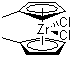 Bis(methylcyclopentadienyl)zirconium dichloride molecular structure (CAS 12109-76-1)
