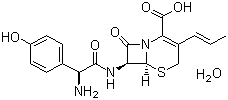 Cefprozil hydrate molecular structure (CAS 121123-17-9)