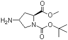 N-Boc-trans-4-amino-L-proline methyl ester molecular structure (CAS 121148-00-3)