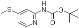 tert-Butyl 4-(methylthio)pyridin-2-ylcarbamate molecular structure (CAS 1211504-16-3)