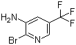 2-Bromo-5-(trifluoromethyl)-3-pyridinamine molecular structure (CAS 1211515-87-5)