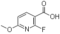 structure of CAS# 1211515-88-6, 2-Fluoro-6-methoxy-3-pyridinecarboxylic acid