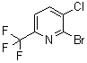 2-Bromo-3-chloro-6-(trifluoromethyl)pyridine molecular structure (CAS 1211521-13-9)