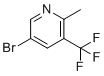 structure of CAS# 1211526-51-0, 5-Bromo-2-methyl-3-(trifluoromethyl)pyridine