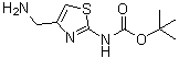 N-[4-(Aminomethyl)-2-thiazolyl]carbamic acid 1,1-dimethylethyl ester molecular structure (CAS 1211535-27-1)
