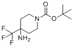 Tert-butyl 4-amino-4-(trifluoromethyl)piperidine-1-carboxylate molecular structure (CAS 1211582-61-4)