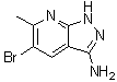 5-Bromo-6-methyl-1H-pyrazolo[3,4-b]pyridin-3-amine molecular structure (CAS 1211584-18-7)