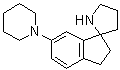 2,3-Dihydro-6-(1-piperidinyl)-spiro[1H-indene-1,2'-pyrrolidine] molecular structure (CAS 1211592-96-9)