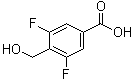结构式 CAS# 1211596-29-0, 3,5-二氟-4-(羟甲基)苯甲酸