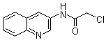 结构式 CAS# 121221-07-6, 2-氯-N-3-喹啉基乙酰胺
