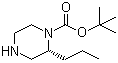 structure of CAS# 1212252-88-4, (2R)-2-Propyl-1-piperazinecarboxylic acid tert-butyl ester