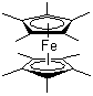 Bis(pentamethylcyclopentadienyl)iron molecular structure (CAS 12126-50-0)