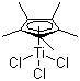 structure of CAS# 12129-06-5, Pentamethylcyclopentadienyltitanium trichloride;Trichloro(pentamethylcyclopentadienyl)titanium(IV)