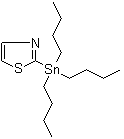 structure of CAS# 121359-48-6, 2-(Tributylstannyl)thiazole;2-(Tributyltin)thiazole; Tributyl-2-thiazolylstannane