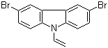 structure of CAS# 1214-16-0, 3,6-Dibromo-9-vinylcarbazole