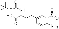 4-Amino-alpha-[[(tert-butoxy)carbonyl]amino]-3-nitrobenzenebutanoic acid molecular structure (CAS 1214179-85-7)