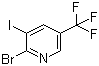 structure of CAS# 1214323-90-6, 2-Bromo-3-iodo-5-(trifluoromethyl)pyridine