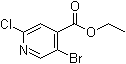 5-Bromo-2-chloroisonicotinic acid ethyl ester molecular structure (CAS 1214346-11-8)