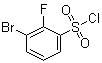 结构式 CAS# 1214372-19-6, 3-溴-2-氟苯磺酰氯