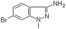 6-Bromo-1-methyl-1H-indazol-3-amine molecular structure (CAS 1214899-85-0)