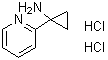 结构式 CAS# 1215107-39-3, 1-(2-吡啶基)环丙胺二盐酸盐