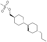(trans,trans)-4'-Propyl-[1,1'-bicyclohexyl]-4-methanol 4-methanesulfonate molecular structure (CAS 1215227-72-7)