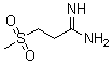 3-(Methylsulfonyl)propanimidamide molecular structure (CAS 1216141-63-7)