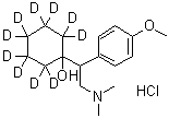 盐酸文拉法辛-d<sub>10</sub>分子结构 (CAS 1216539-56-8)