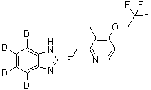 Lansoprazole Sulfide-d<sub>4</sub> molecular structure (CAS 1216682-38-0)