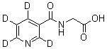 Nicotinuric acid-d<sub>4</sub> molecular structure (CAS 1216737-36-8)