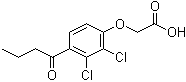 (2,3-Dichloro-4-butyrylphenoxy)acetic acid molecular structure (CAS 1217-67-0)