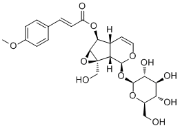 6-O-p-Methoxycinnamoylcatalpol molecular structure (CAS 121710-02-9)