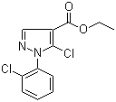 5-Chloro-1-(2-chlorophenyl)-1H-pyrazole-4-carboxylic acid ethyl ester molecular structure (CAS 121716-34-5)