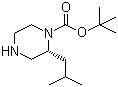 (2R)-2-(2-Methylpropyl)-1-piperazinecarboxylic acid tert-butyl ester molecular structure (CAS 1217599-13-7)