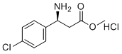 S)-3-氨基-3-(4-氯苯基)丙酸甲酯盐酸盐分子结构 (CAS 1217775-76-2)