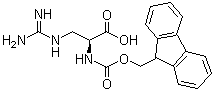 3-[(Aminoiminomethyl)amino]-N-[(9H-fluoren-9-ylmethoxy)carbonyl]-L-alanine molecular structure (CAS 1217839-93-4)