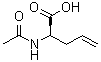 structure of CAS# 121786-40-1, (2R)-2-(Acetylamino)-4-pentenoic acid