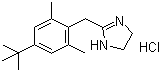 结构式 CAS# 1218-35-5, 盐酸赛洛唑啉; 2-(4-叔丁基-2,6-二甲基苄基)-2-咪唑啉盐酸盐