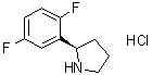 (R)-2-(2,5-Difluorophenyl)pyrrolidine hydrochloride molecular structure (CAS 1218935-60-4)