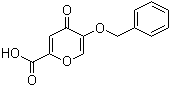 structure of CAS# 1219-33-6, 5-Benzyloxy-4-pyrone-2-carboxylic acid