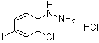 结构式 CAS# 1219606-21-9, (2-氯-4-碘苯基)肼盐酸盐