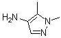 structure of CAS# 121983-36-6, 1,5-Dimethyl-1H-pyrazol-4-amine;4-Amino-1,5-dimethyl-1H-pyrazole; 4-Amino-1,5-dimethylpyrazole