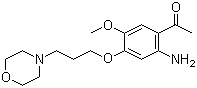 1-[2-Amino-5-methoxy-4-(3-(morpholin-4-yl)propoxy)phenyl]ethanone molecular structure (CAS 1219937-97-9)