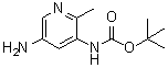 structure of CAS# 1219948-26-1, N-(5-Amino-2-methyl-3-pyridinyl)carbamic acid 1,1-dimethylethyl ester