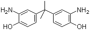 结构式 CAS# 1220-78-6, 2,2-双(4-羟基-3-氨基苯基)丙烷