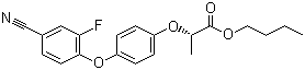 Cyhalofop-butyl molecular structure (CAS 122008-85-9)