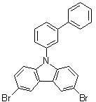 结构式 CAS# 1221237-88-2, 9-[1,1'-联苯]-3-基-3,6-二溴-9H-咔唑